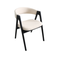 Стул Rustic White+Black Legs Откройте для себя кресло Rustic – прочный и элегантный выбор, выполненный из ясеневого дерева. С удобным сиденьем и спинкой, обитыми тканью, это кресло идеально подходит для любого интерьера, обеспечивая стабильность и долговечность. Отлично подходит как для домашнего, так и для коммерческого использования!