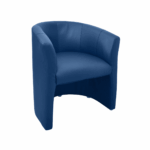 Fotoliu Club Eco 22-Blue Descoperiți confortul oferit de Fotoliul Club, ideal pentru birou sau spații de relaxare. Tapițat cu piele ecologică și cu structură metalică, acest fotoliu este atât elegant, cât și practic. Aduce un plus de stil interiorului dumneavoastră!