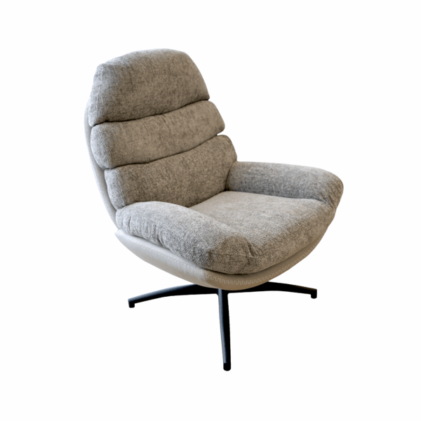 Fotoliu Raff Grey Fotoliul Raff aduce confort și stil modern în orice cameră, fiind ușor de întreținut, rezistent și dotat cu mecanism rotativ 360°.
