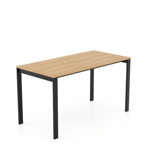 Masa Birou Adam 1380×680 Descoperă masa de birou Adam, în stil Loft/Industrial, cu un cadru metalic sudat, blat din PAL melaminat de 18 mm, tălpi ajustabile pentru stabilitate și dimensiuni generoase (138x68x75 cm), fiind un produs Decoprim durabil și modern.