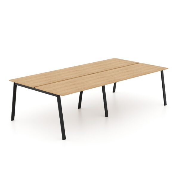 Masa Conferinta Arki 2760×1400 Masa de conferință Arki 2760x1400, fabricată de Decoprim, este o piesă spațioasă și rezistentă, ideală pentru săli de ședință, cu blat din PAL de 18 mm și cadru metalic sudat.