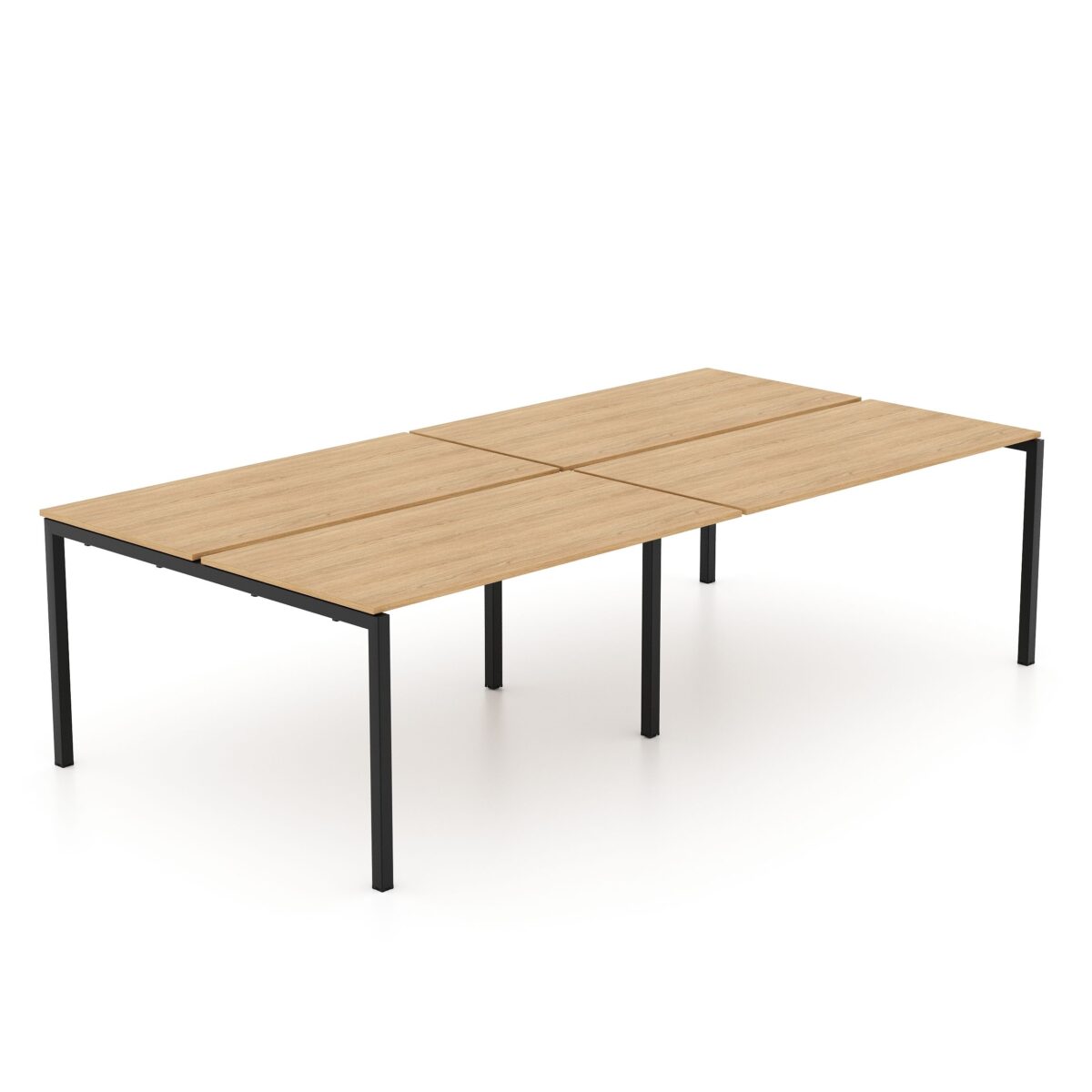 Masa Conferinta Kube 2760×1400 Masa de conferință Kube 2760x1400, fabricată de Decoprim, este o piesă spațioasă și rezistentă, ideală pentru săli de ședință, cu blat din PAL de 18 mm și cadru metalic sudat.