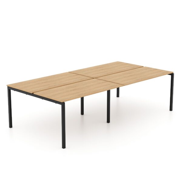 Masa Conferinta Kube 2760×1400 Masa de conferință Kube 2760x1400, fabricată de Decoprim, este o piesă spațioasă și rezistentă, ideală pentru săli de ședință, cu blat din PAL de 18 mm și cadru metalic sudat.