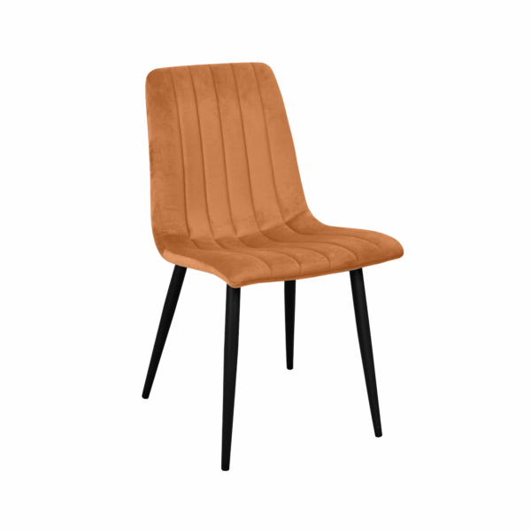 Scaun DC-90P N14 Catifea Light Grey+Black Legs Descoperă scaunul DC-90, ideal pentru bucătăria ta! Cu tapițerie din catifea orange și picioare negre din metal rezistent, acest scaun combină eleganța cu confortul. Alege dintr-o gamă variată de culori pentru a transforma interiorul casei tale.
