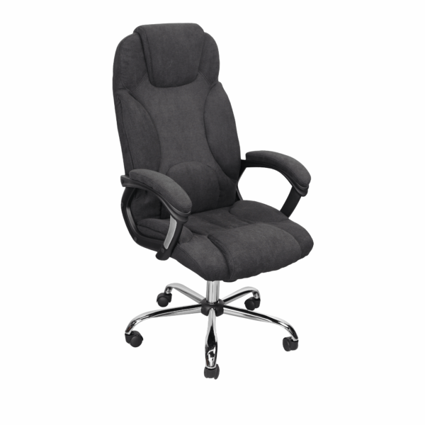 Fotoliu Birou BX-3022 Black/Stofă Descoperă fotoliul de birou BX-3022 Black/Stofă, o combinație perfectă între eleganță și funcționalitate. Dotat cu bază metal cromat și mecanism Tilt, oferă confort și stil pentru orice birou.