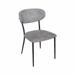 Scaun Angus Light Grey Descoperă scaunul Angus, perfect pentru mobilă de bucătărie! Confortabil și elegant, cu șezut din spumă poliuretanică și tapițerie din stofă, adaugă un strop de căldură oricărei încăperi. Cadru din metal durabil pentru utilizare zilnică. Ideal pentru spații mici!